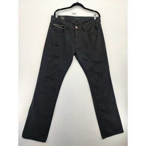 Cult Of Individuality Men’s Rocker Slim Selvedge Black/Gray Jeans Size 34x34